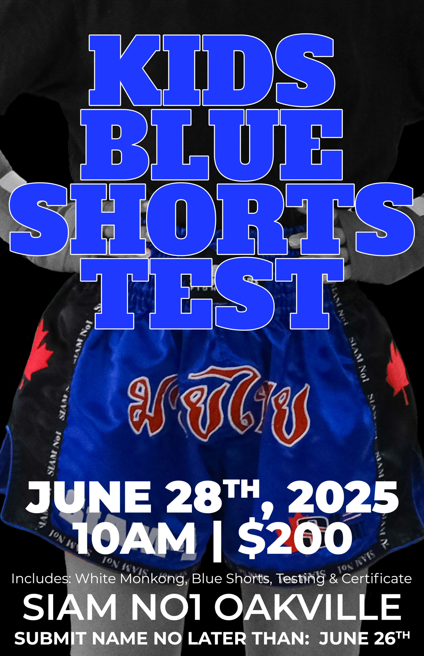 Kids Blue Shorts Test Siam No.1